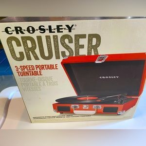Brand new Crosley Cruiser Red Record Player